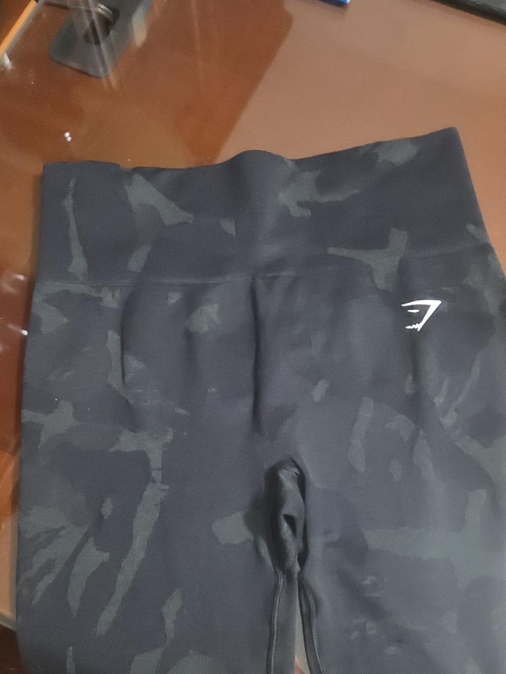 Gymshark Women's Black Camo Seamless Leggings